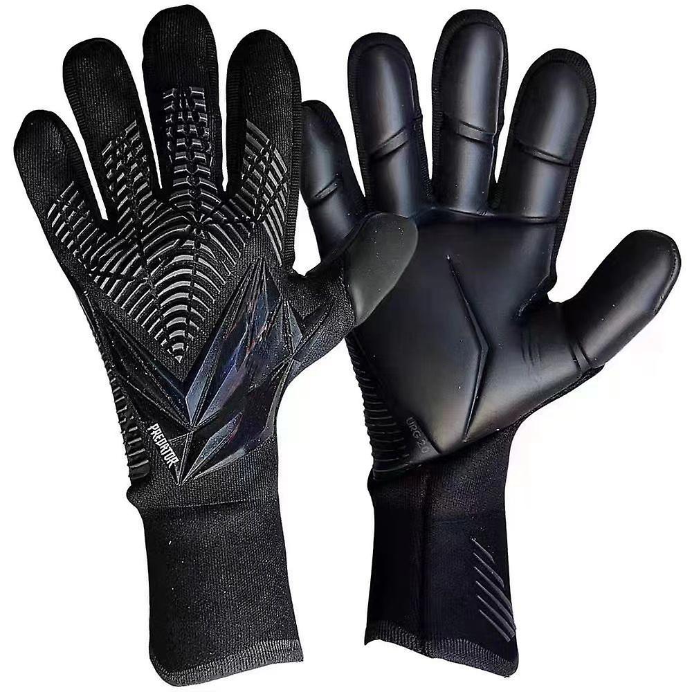 Sunset Goalkeeper Gloves For Kids Adult, Non-slip Latex Soccer Goalie Gloves black 8