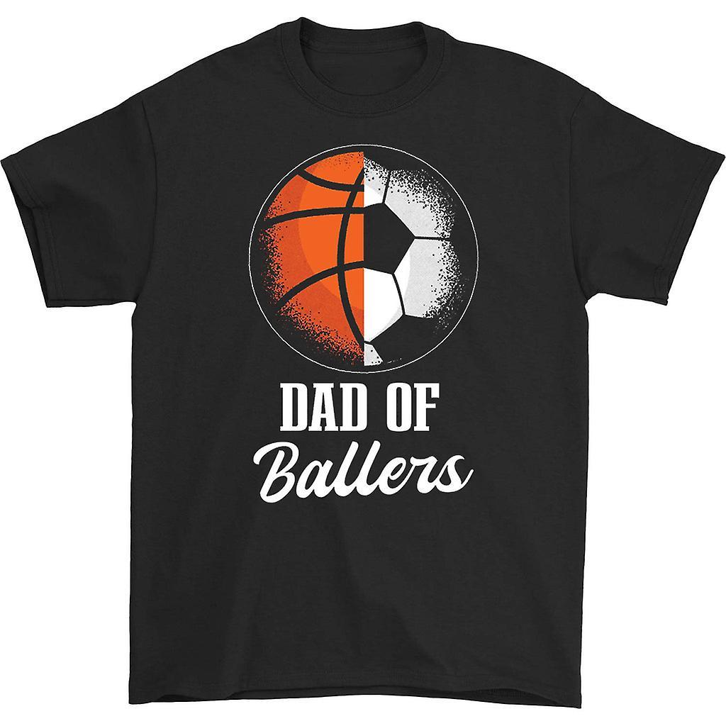 HISHARK Dad of ballers 90s t-shirt black L