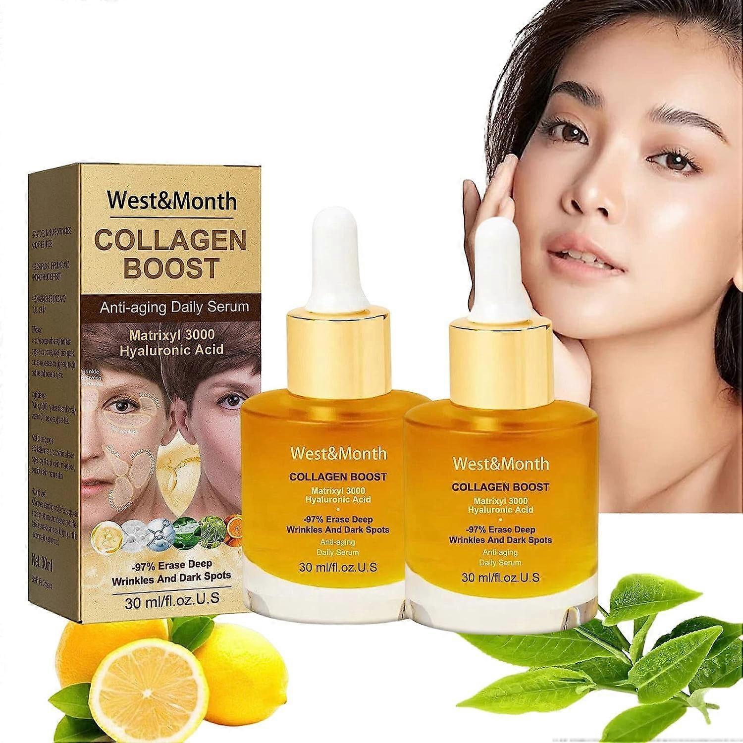 Zhiyi Advanced Collagen Boost Anti Aging Serum, Collagen Boost Serum, Collagen Boost Anti-aging Serum for All Skin Types 2 pcs