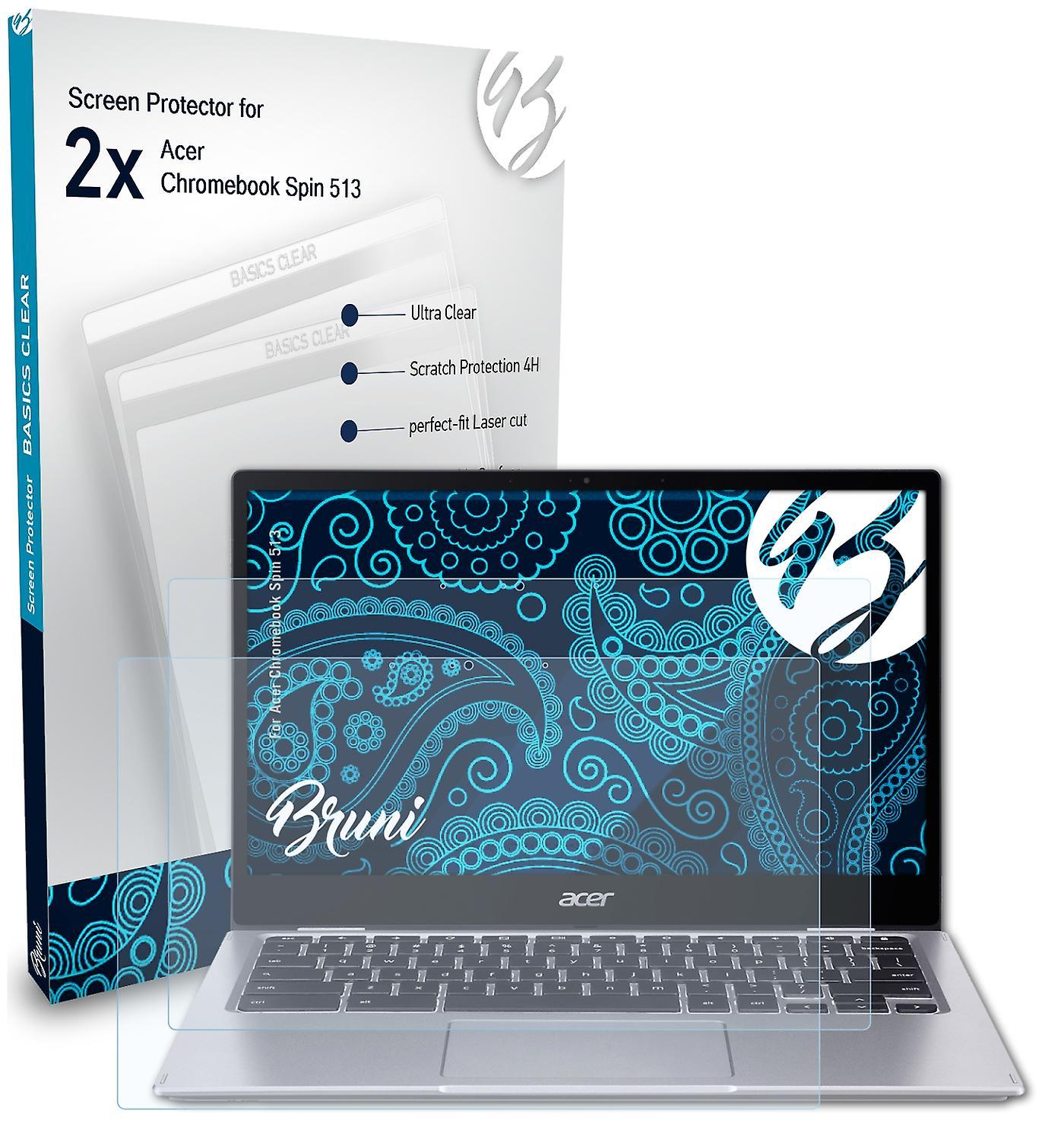 Bruni 2x protective film compatible with Acer Chromebook Spin 513 film clear