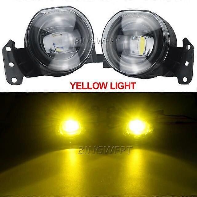 Jelivey Fog Lights For BMW E60 E61 525i 530i 550i E46 E90 E91 E92 325Ci 330Ci Headlight LED Fog Lamps Accessories Assembly Car Parts Yellow