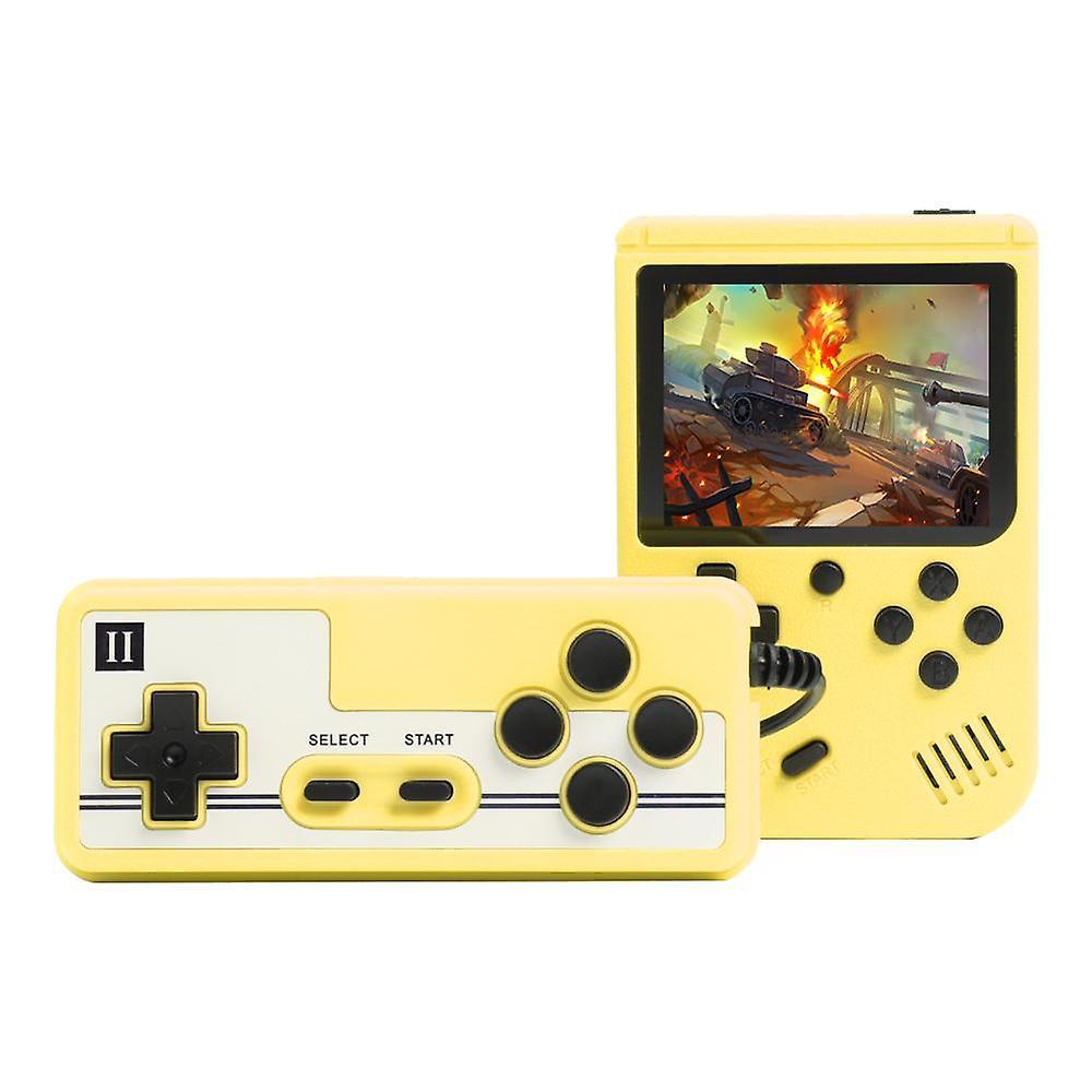 El Contente 800 Games Mini Retro Video Console Handheld Game Players Yellow