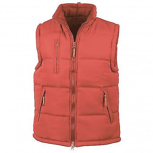 Result Mens Ultra Padded Bodywarmer Water Repellent Windproof Jacket Red 2XL