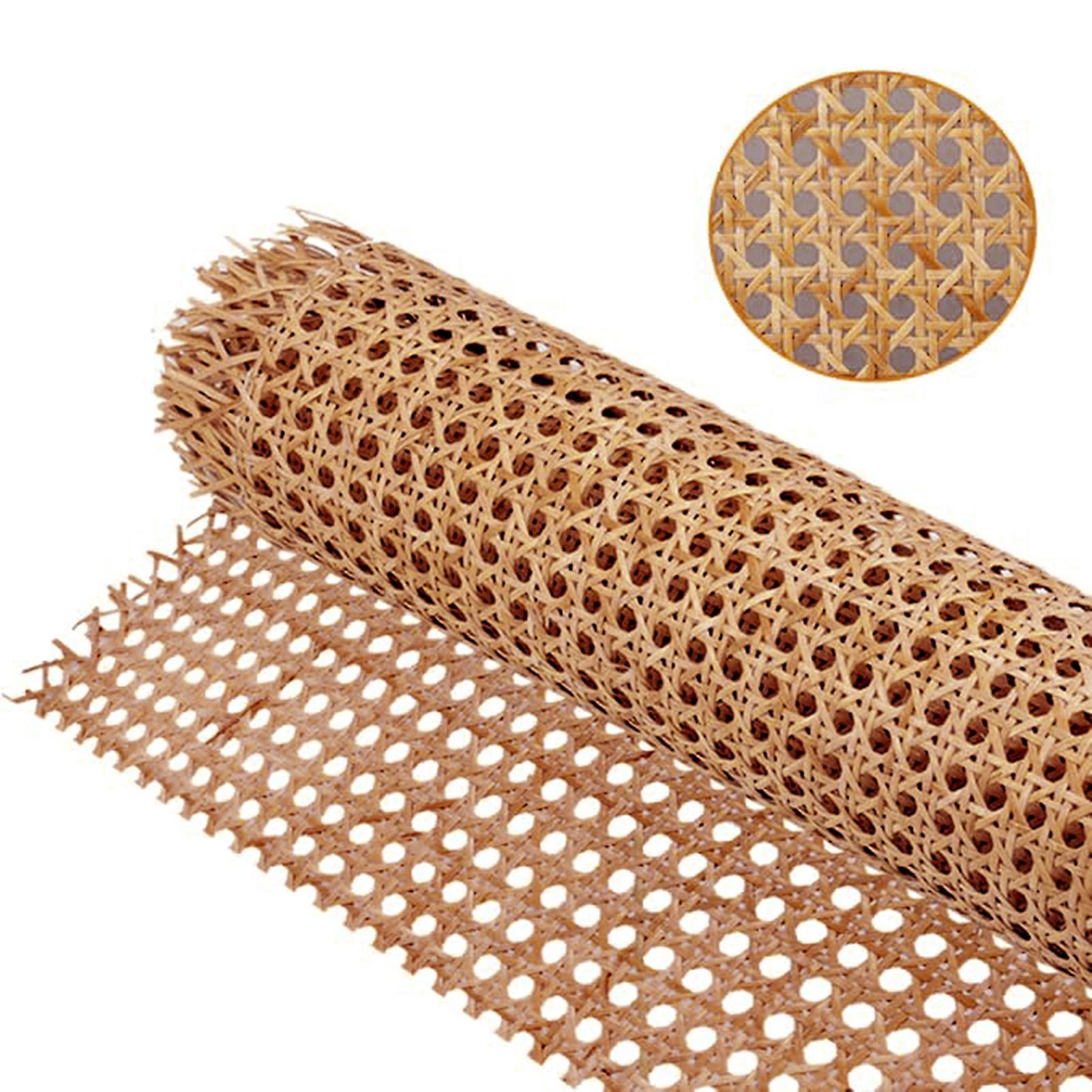 Yirtree 1 roll of rattan net without burr strong DIY rattan furniture decoration engineering net rattan net for daily life 50cm