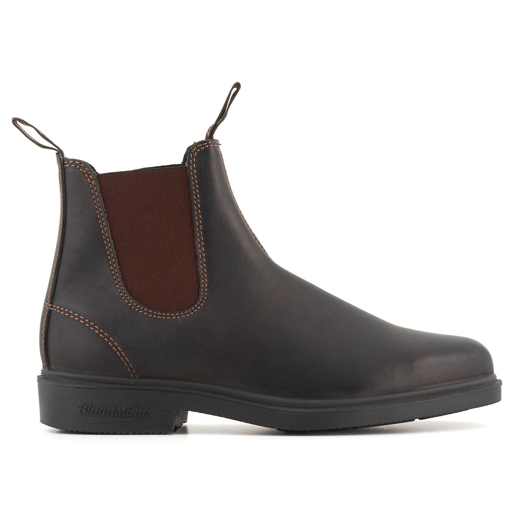 Blundstone 062 Stout Leather Chiesel Toe Chelsea Boot brown 10