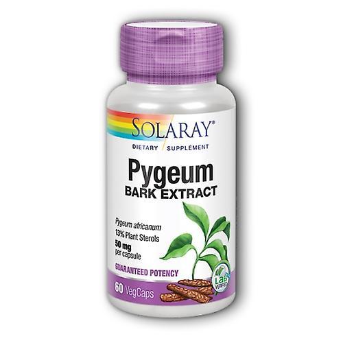 Solaray Pygeum Bark Extract, 50 mg, 60 Caps (Pack of 1)