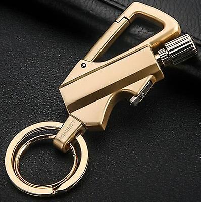 Kakanwo Multifunctional Match Kerosene Lighter Outdoor Waterproof Portable Bottle Opener Keychain Gold C