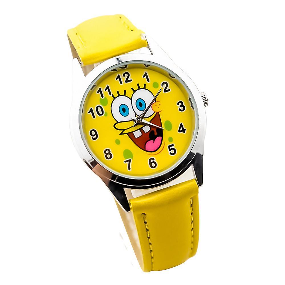 Manchalk Children Spongebob Squarepants Watches Quartz Wrist Watch Analogue Kids Boys Girls Cartoon Birthday Xmas Party Gifts C