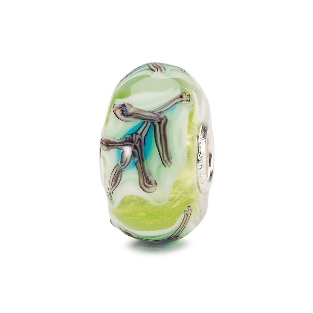 Women's Trollbeads Green Leaf Glass Bead TGLBE-20129