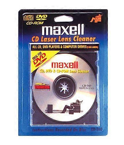 MAXELL 190048 CD340 LASER LENS CLEANER CD DVD GMS Maxell 190048 CD-340 Laser Lens Cleaner - For Compact Disc, DVD - Game Consoles  [CLEANERS] USA i...