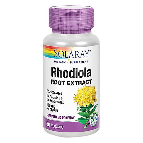 Solaray Rhodiola Root Extract, 100 mg, 30 Caps (Pack of 1)