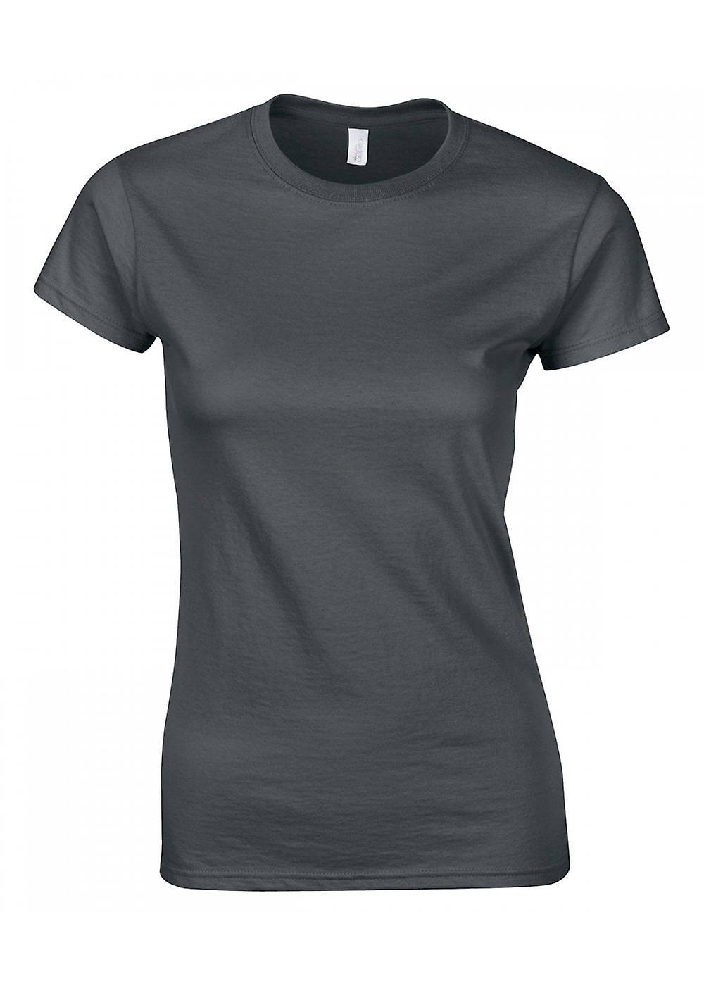 Women's Gildan Softstyle™ Women's Ringspun T-Shirt 64000L Charcoal M