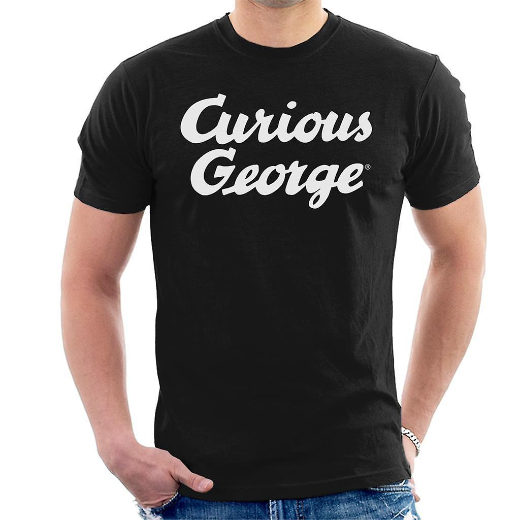 Curious George Big Logo Men's T-Shirt Black XX-Large