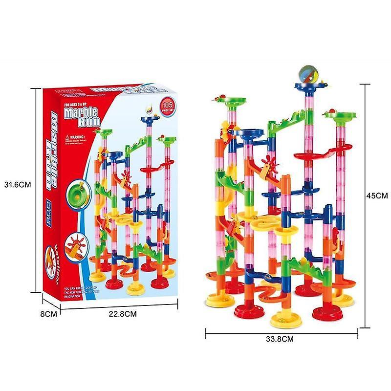 Slowmoose Bead Model Building Blocks, Construction Marble Run Ball, Roller Coaster Toy