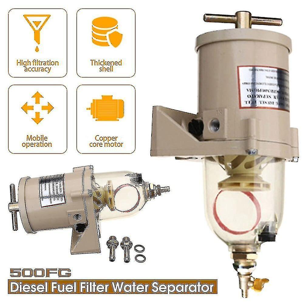 Cpdld 500fg 500fh Diesel Fuel Filter Oil/water Separator Marine Boat Trucks 90gph Boat Fuel Filter Marine Engine Fuel Water Separator_xush