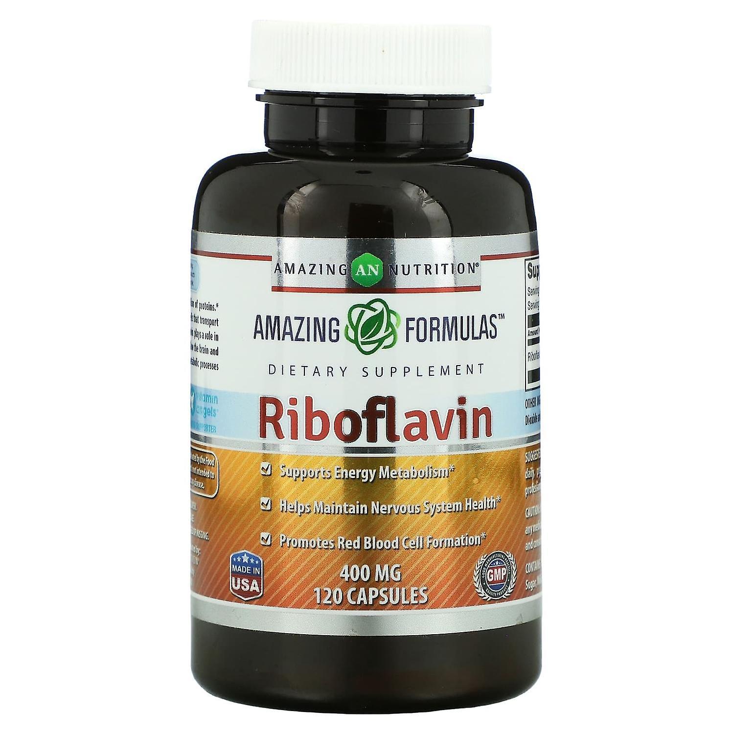 Amazing Nutrition, Riboflavin, 400 mg, 120 Capsules