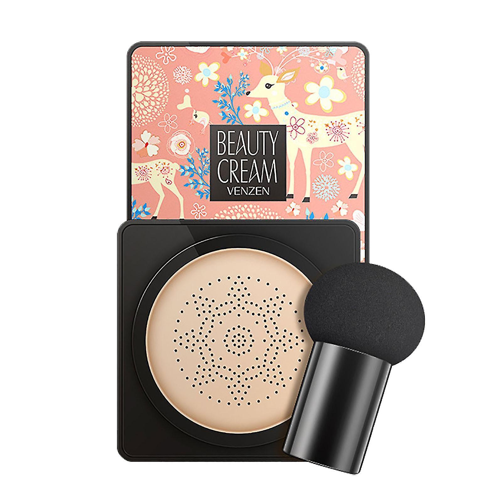 Kakanwo Concealer Air Cushion B.B Cream Waterproof Brightens Concealer Foundation+Mushroom Sponge Concealer Full Coverage C