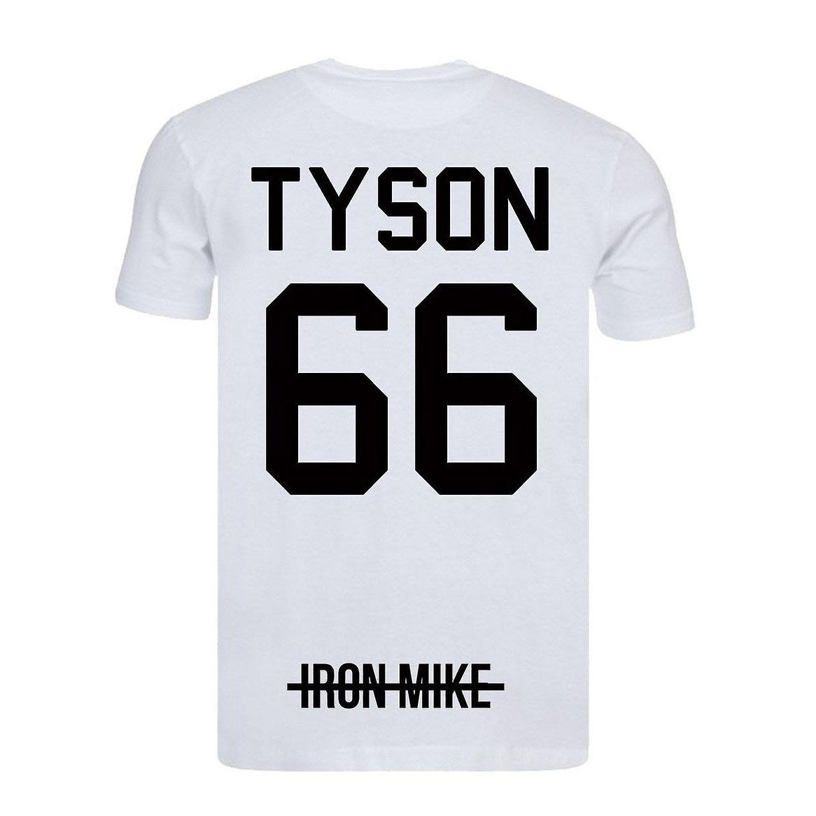 RockShark Celebrity Number T-Shirt Tyson 66 White M