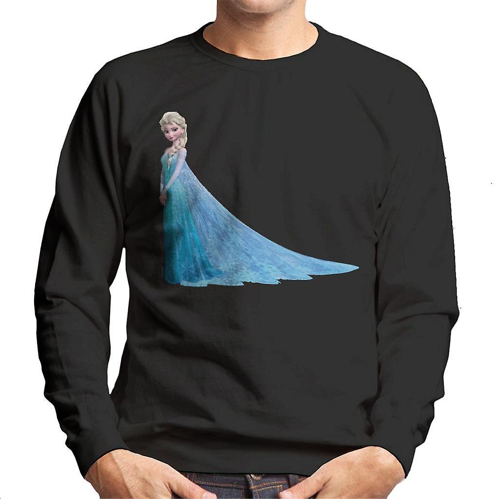 Disney Frozen Elsa Grinning Men's Sweatshirt Black Medium