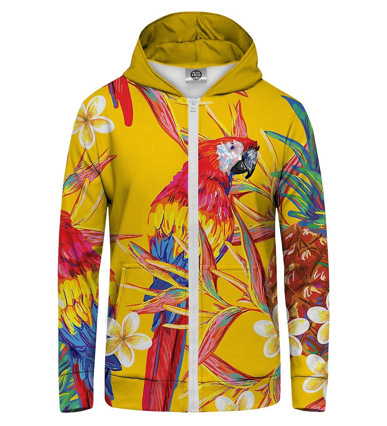 Mr Gugu & Miss Go Mr. GUGU & Miss GO paradise parrots hoodie yellow XS