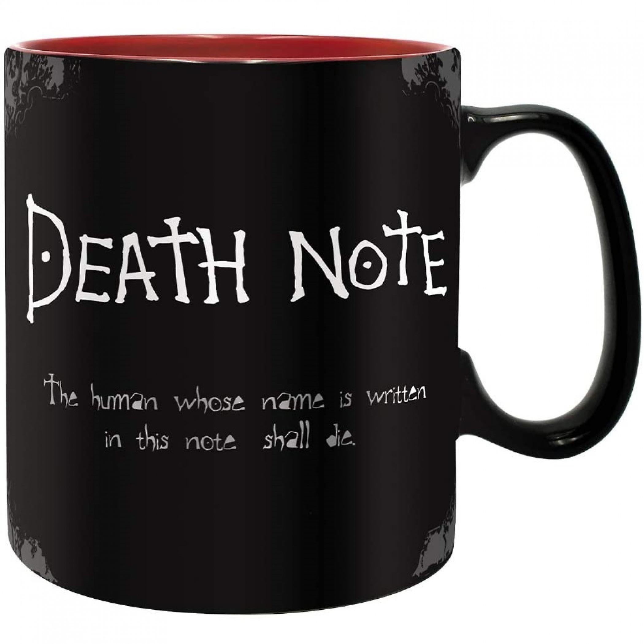 Anime & Manga Death Note Rules Page How To Use 16 Ounce Ceramic Mug Black