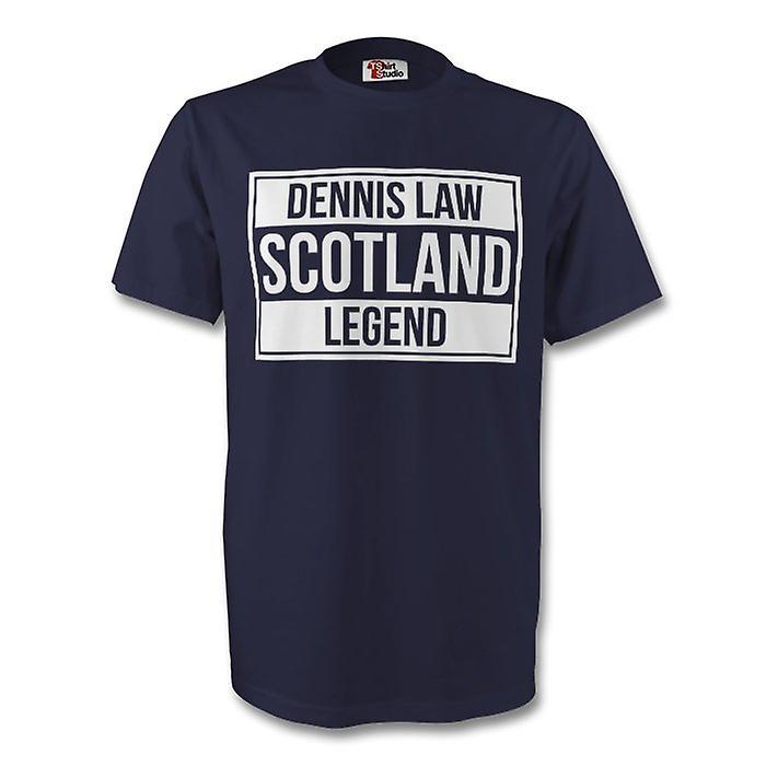 Gildan Dennis Law Scotland Legend Tee (navy) XLW