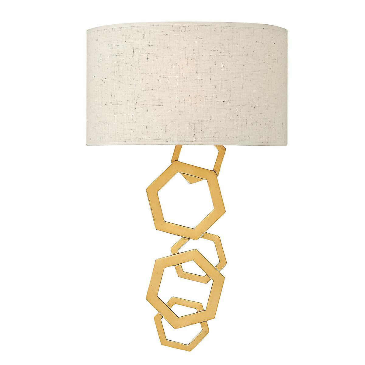 Moxie 2 Light Indoor Wall Light Gold E14