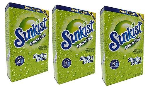 Sunkist Lemon Lime Singles Drink Mix 3 Pack