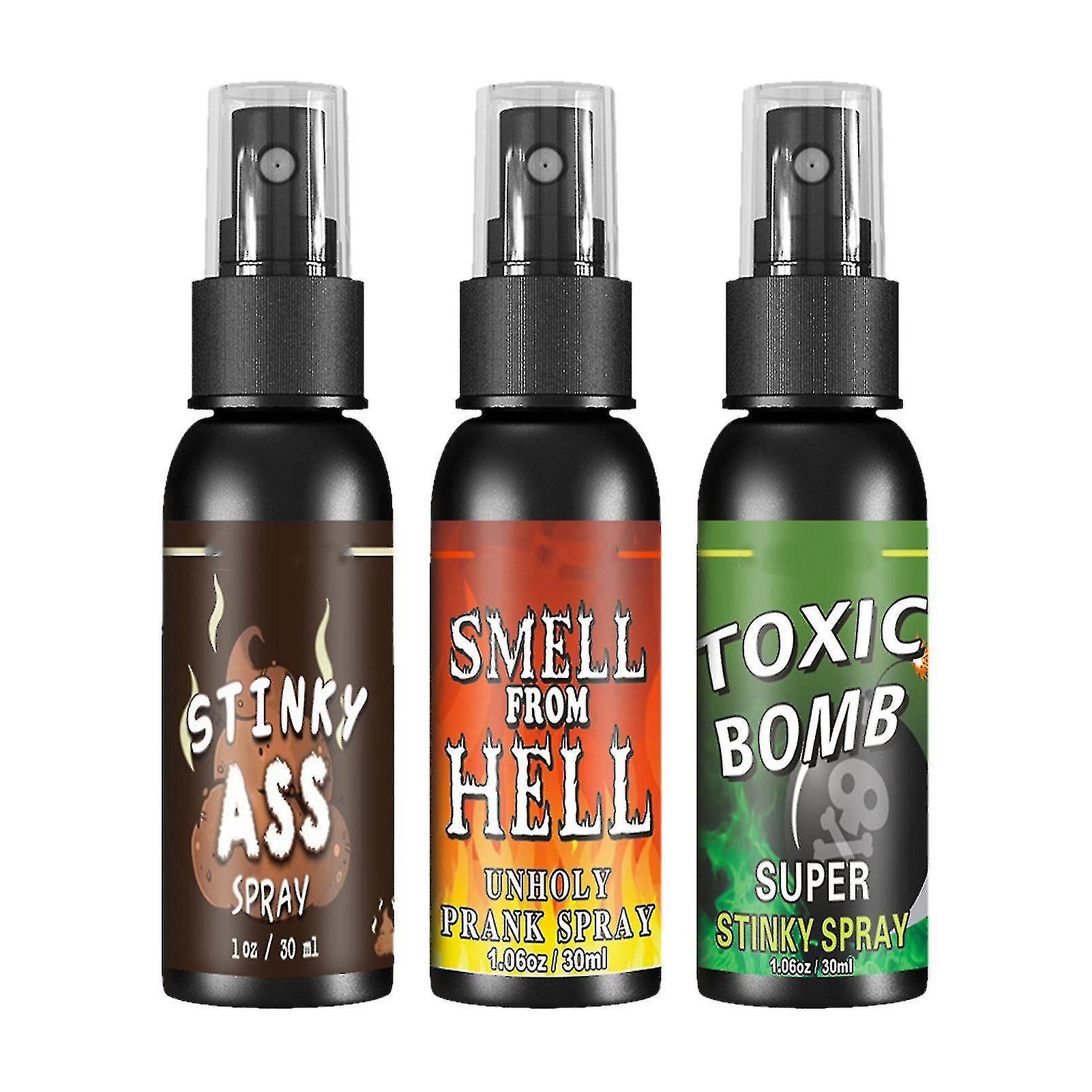 Hono 3 Pack Liquid Assfart Spray Extra Strong Smell From Hell For Adults Or Children-yyc