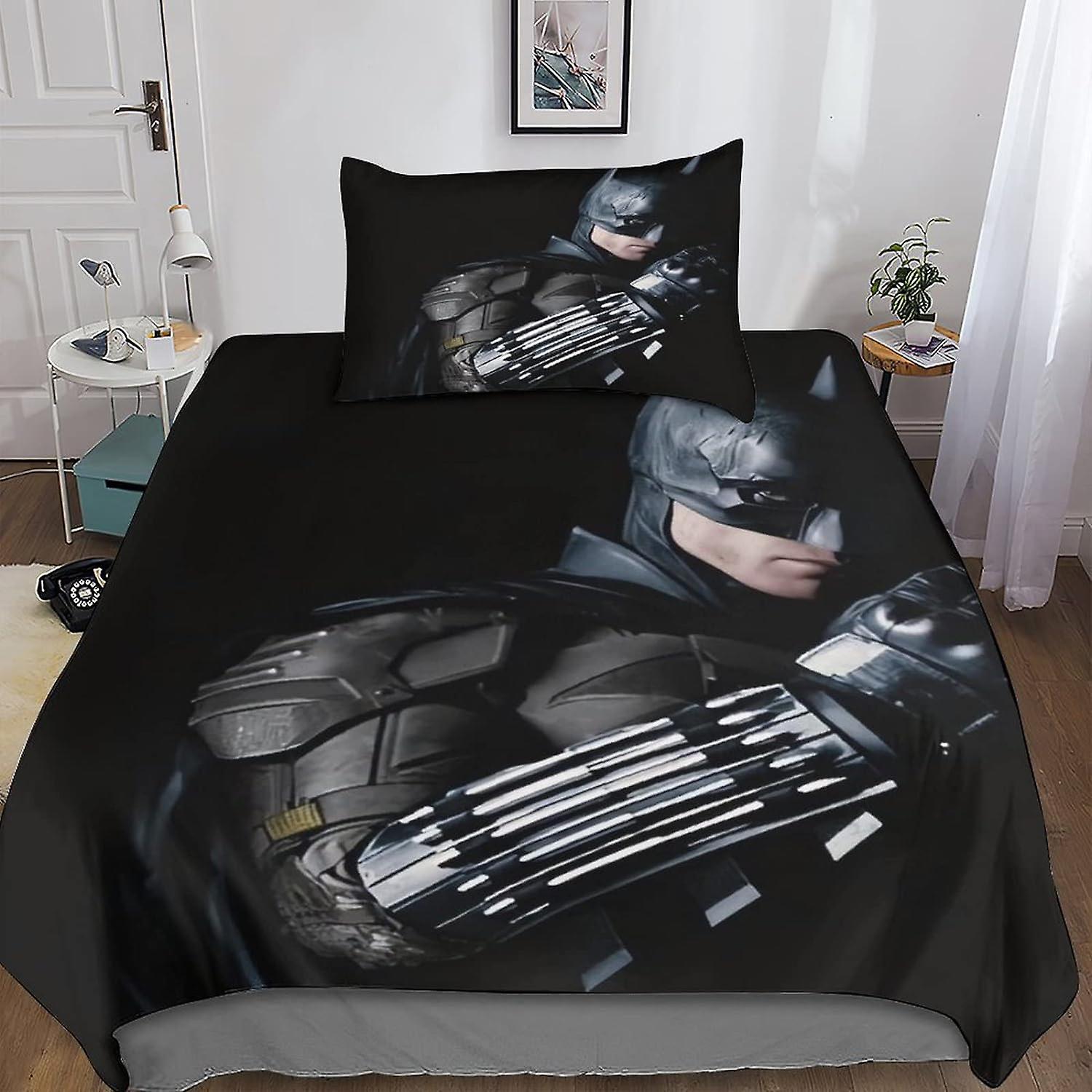 Kerota Batman Duvet Cover Bedding Set Duvet Cover Bedroom Decor Pcs Duvet Covers Single 135*200 CM Double200x200cm