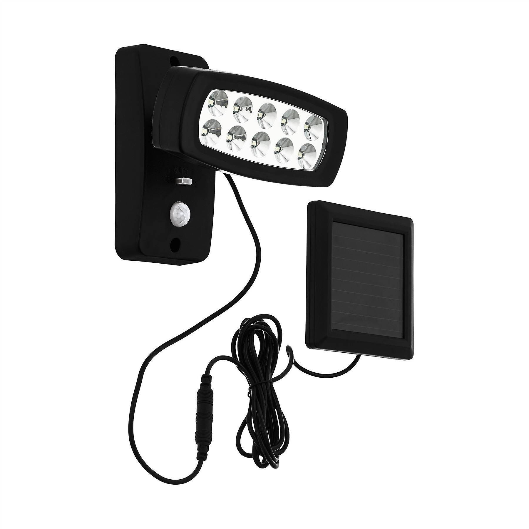 Eglo Lighting Palizzi LED Outdoor Solar PIR Motion Sensor Wall Light Black