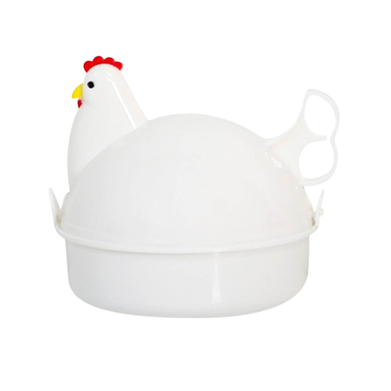 Taishh Chicken Shape Egg-cooker Electric Egg-cooker, Chicken Shape Microwave 4 Steamer Boiler Cooker Kitchen Oven Supplies Cooker Tools Multi-color