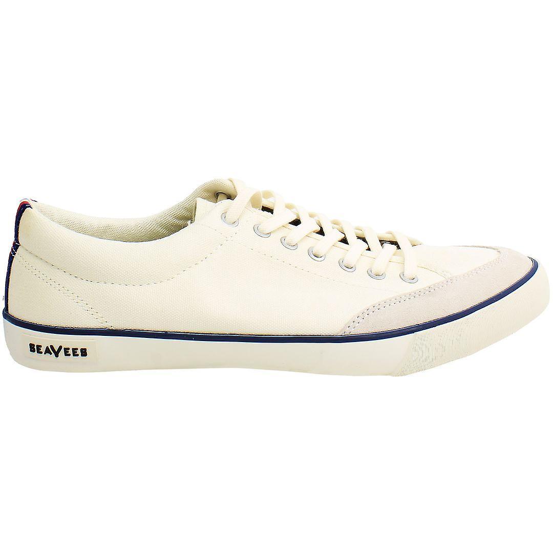 Seavees Westwood Tennis Lace-Up White Canvas Mens Shoes WESTWOOD TENNIS SHOE STD_AM_NATURAL CANVAS UK 8 EU 42 US 9