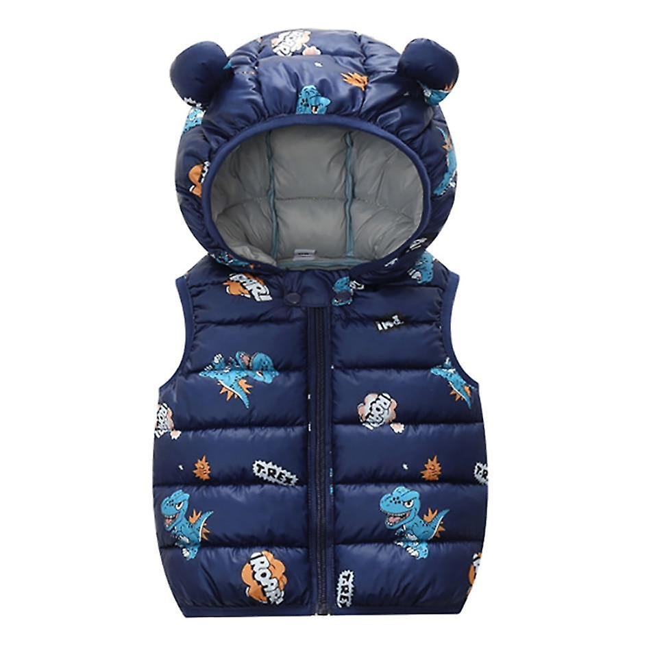 Slowmoose Winter Down Clothes, Hooded Warm Vests 18-24M