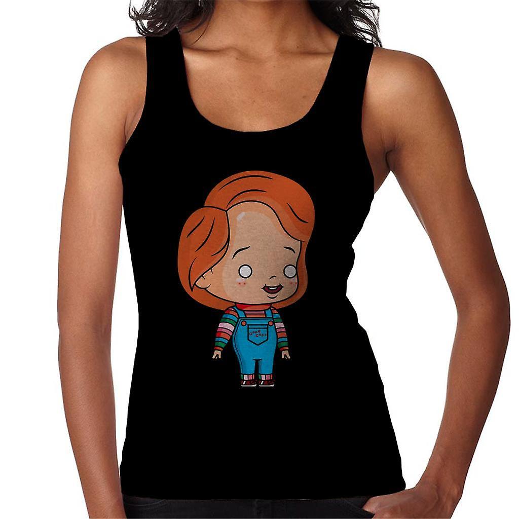 Chucky Cute Cartoon Women's Vest Black Large