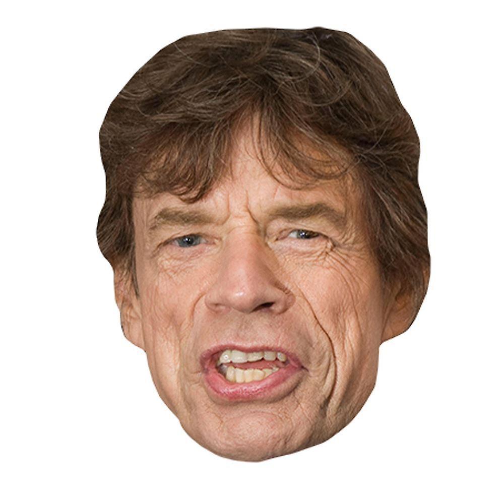 Celebrity Cutouts Mick Jagger Celebrity Mask, Flat Card Face