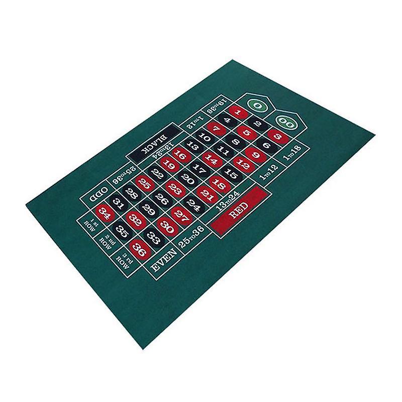 Szlcv Tabletop Casino Felt Layout - Double-sided Poker Game Mat For Texas Holdem And Blackjack Professional Grade Roulette