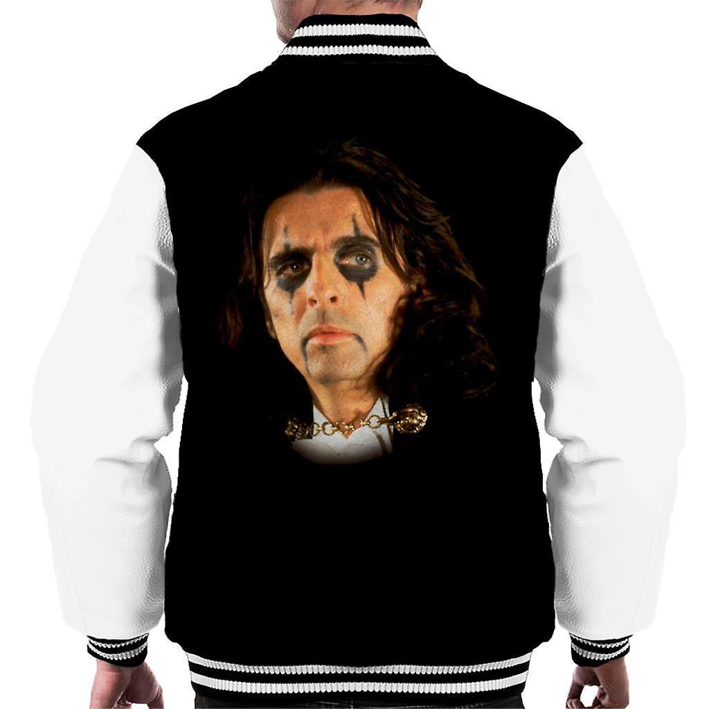 TV Times Alice Cooper Rock Singer Men's Varsity Jacket Black/White Medium