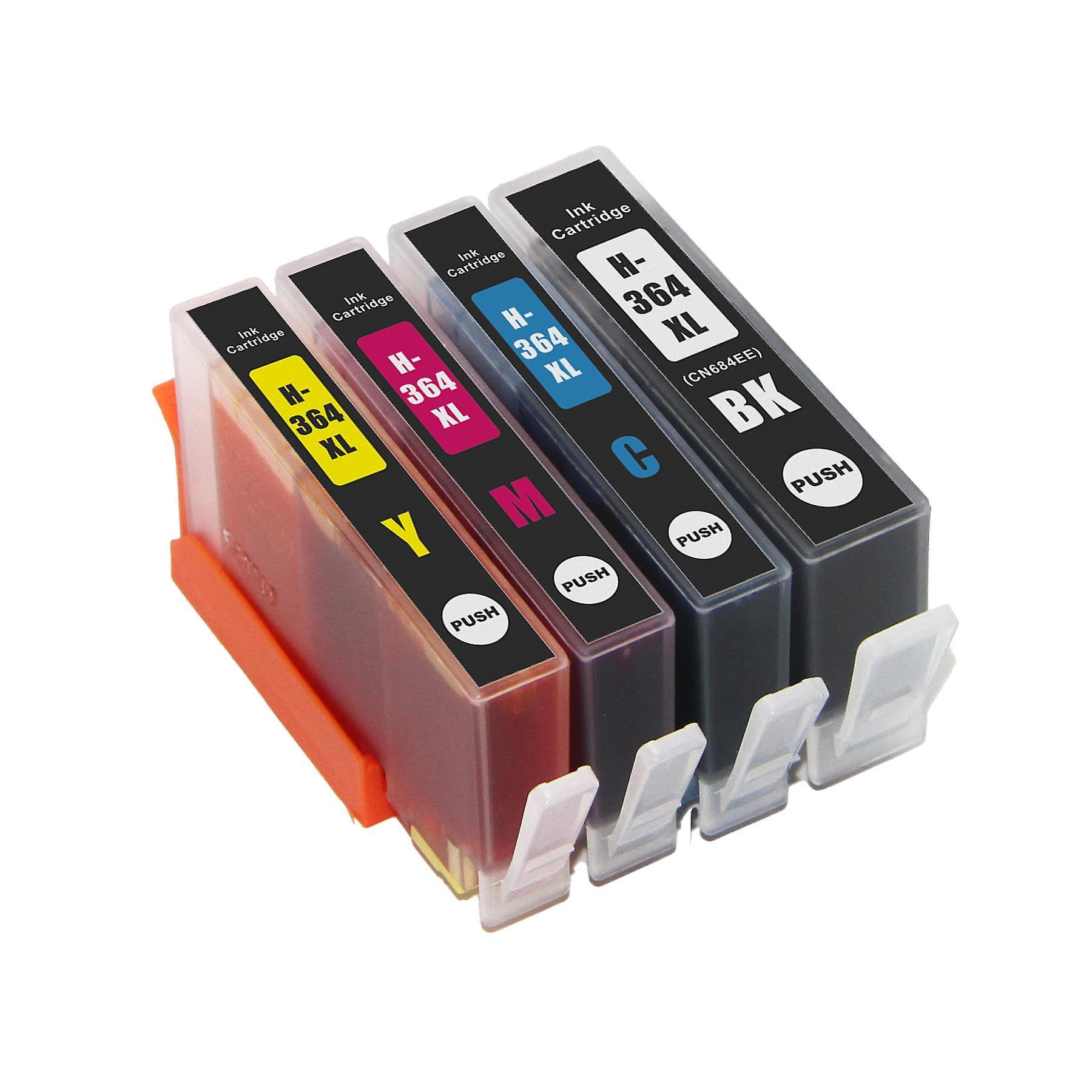 Go Inks 1 Compatible Set of 4 HP 364 (HP364XL) Printer Ink Cartridges Black/Cyan/Magenta