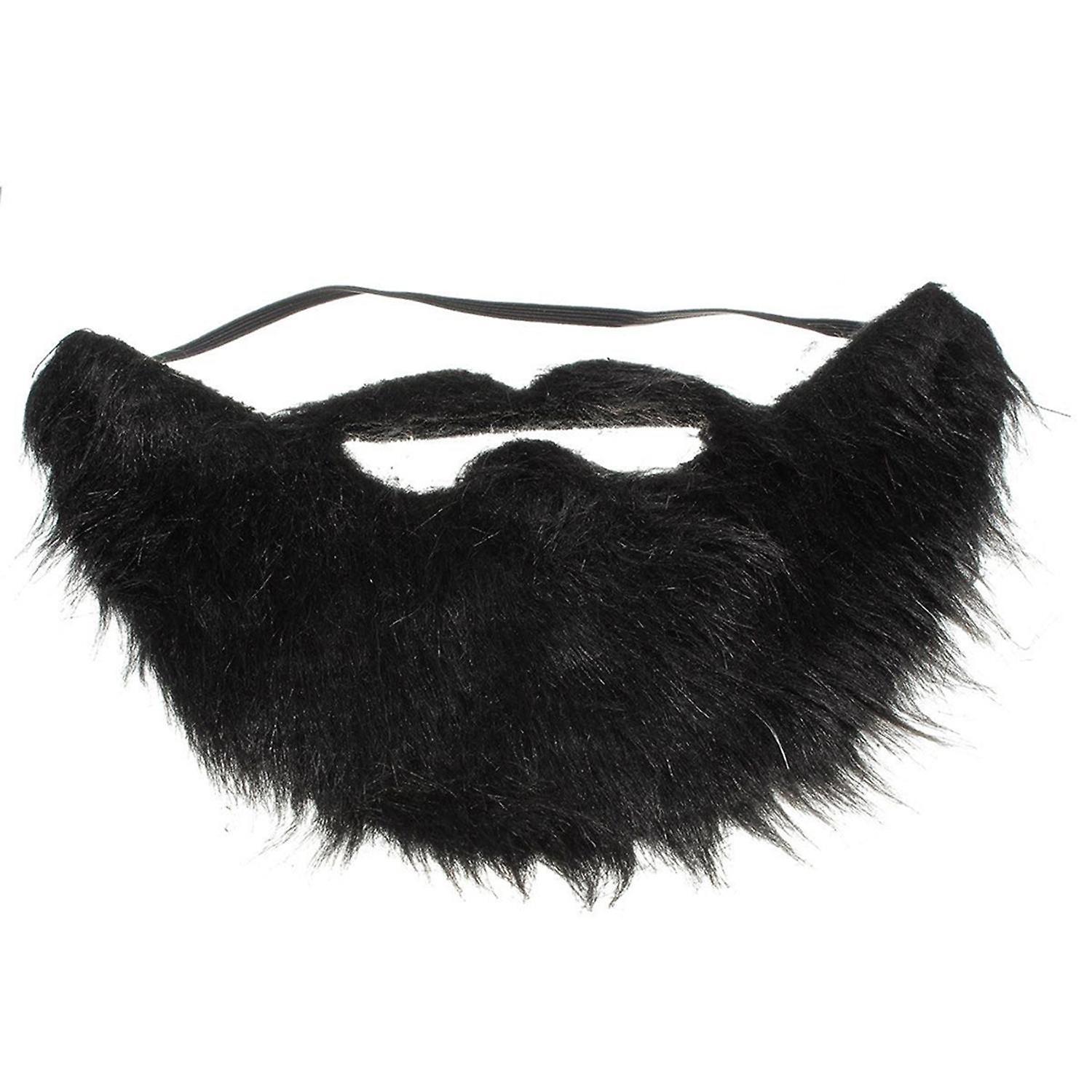 Biplut Fake Black Beard False Moustache Elasticated Halloween Party Prom Props