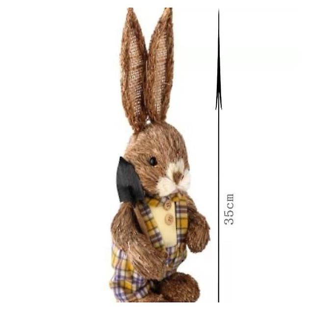 DWSM Straw Bunny Easter Decoration and garden Ornament C