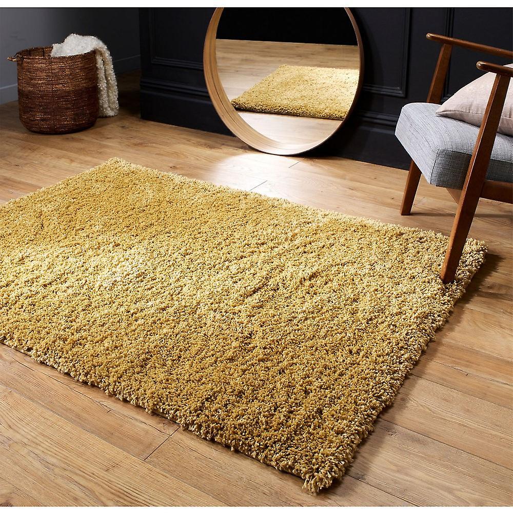 Rugs Direct Online Ltd Serene GOLD  Rectangle Rugs Plain/Nearly Plain Rugs 160.00 x 230.00cm