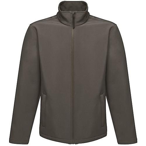 Regatta Reid Mens Softshell Wind Resistant Water Repellent Jacket Seal Grey M