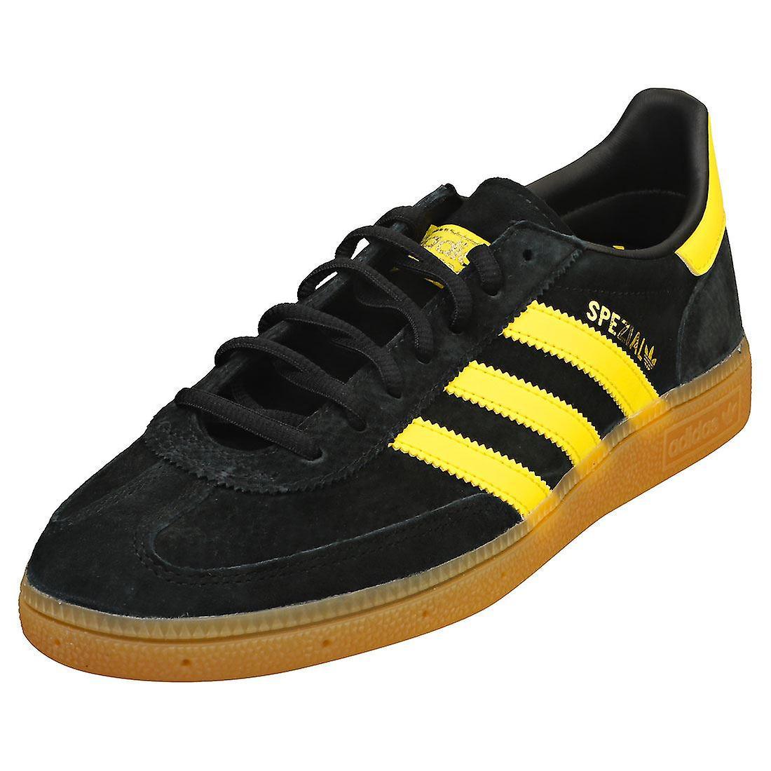 adidas Handball Spezial Mens Casual Trainers in Black Yellow 9 UK