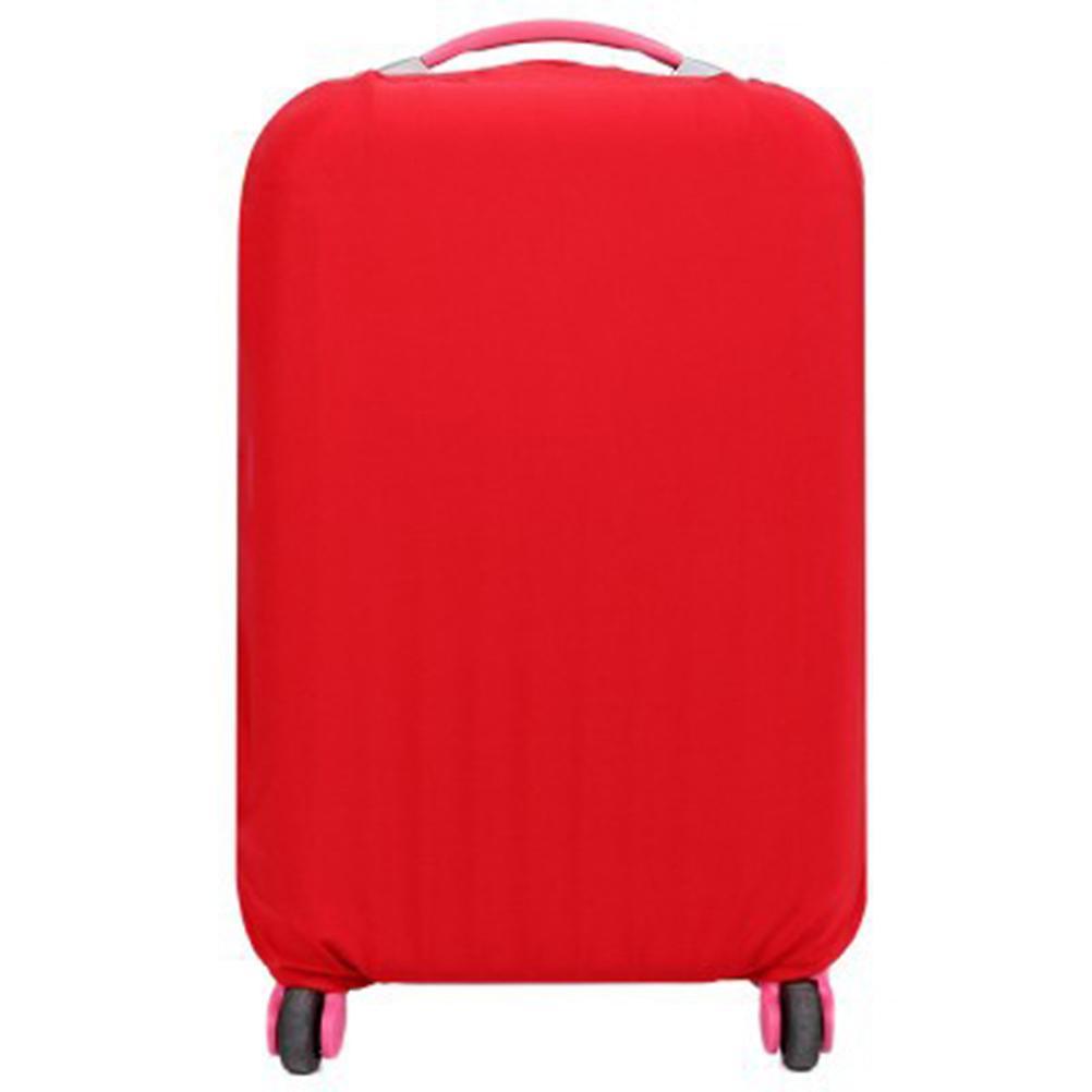 Tinksky Elastic Travel Luggage Cover Suitcase Trolley Case Protective Bag Dustproof Protector for 22-24 Inches (Red) M