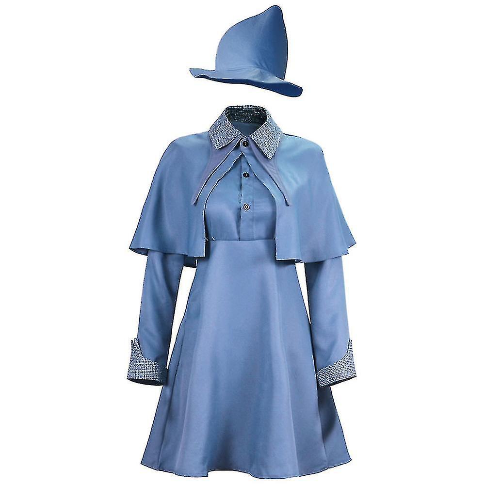 Syhmy Wizard Fleur Isabelle Delacour Costume Beauxbaton Women Uniform Hat Suit With Hat M