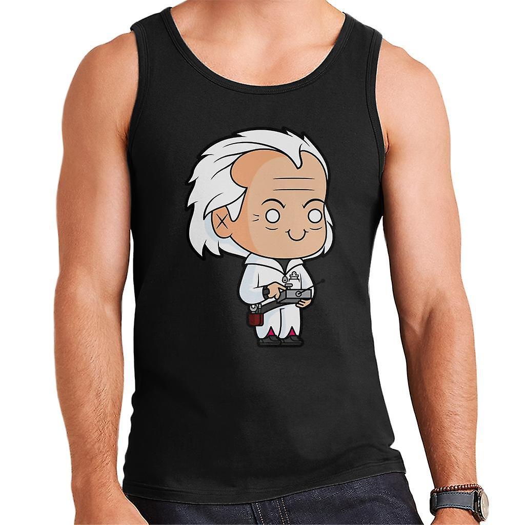 Back to the Future Dr Emmett Brown Kawaii Men's Vest Black Medium