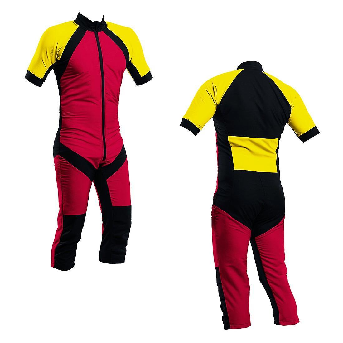 SkyexSuits Skydiving summer suit red-yellow s2-03 Red and yellow Xs / men