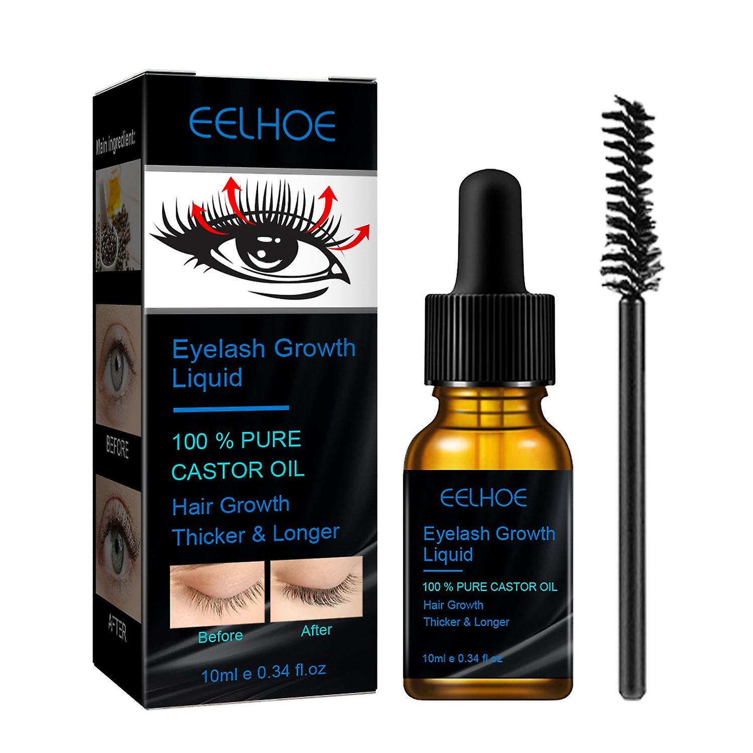 EELHOE Eyelash Growth Serum Enhancer Lash Boost Serum for Longer Fuller Thicker Lashes 10ML/ Bottle