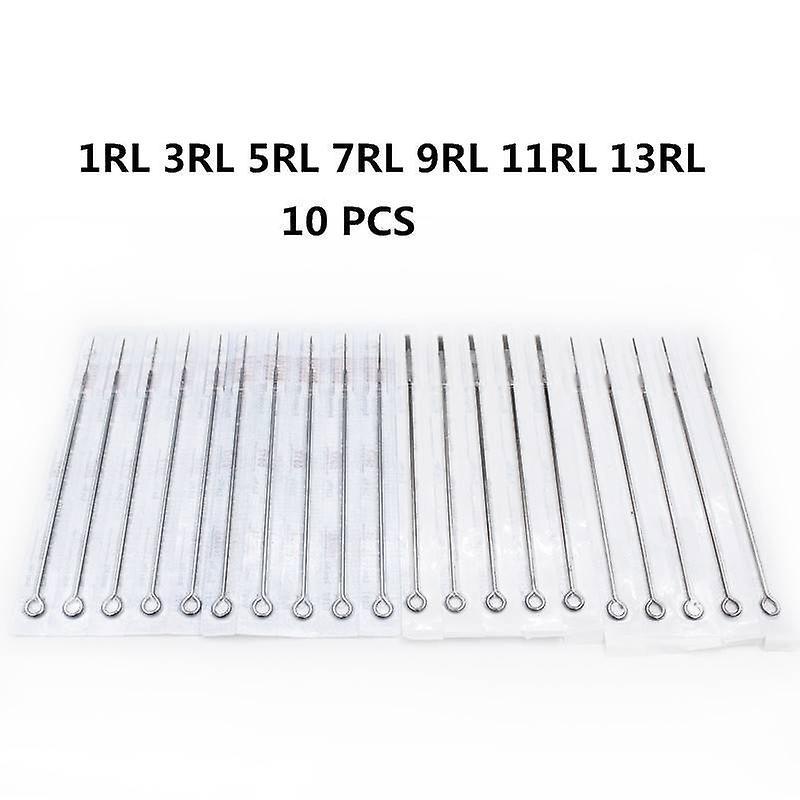 Slowmoose Tattoo Needles Medical Disposable Permanent Makeup Microblading Round Liner 10PCS 1RL